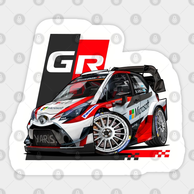 2017 Yaris Gazoo Racing Sticker by RCJM_Cartoons